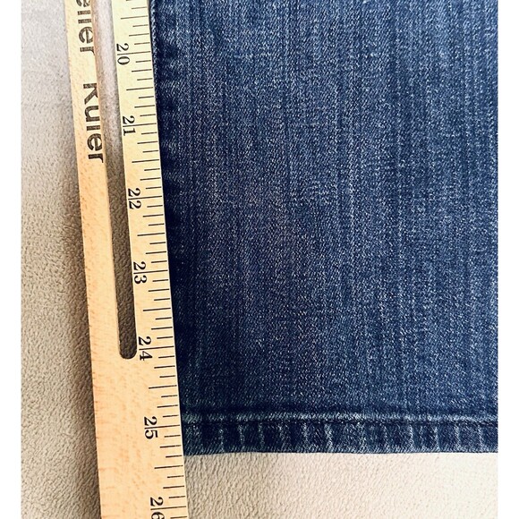 Hudson Womens 27 Denim Mid Rise Crop Beth Baby Boot Jeans Dark Flap Pockets - Picture 15 of 16